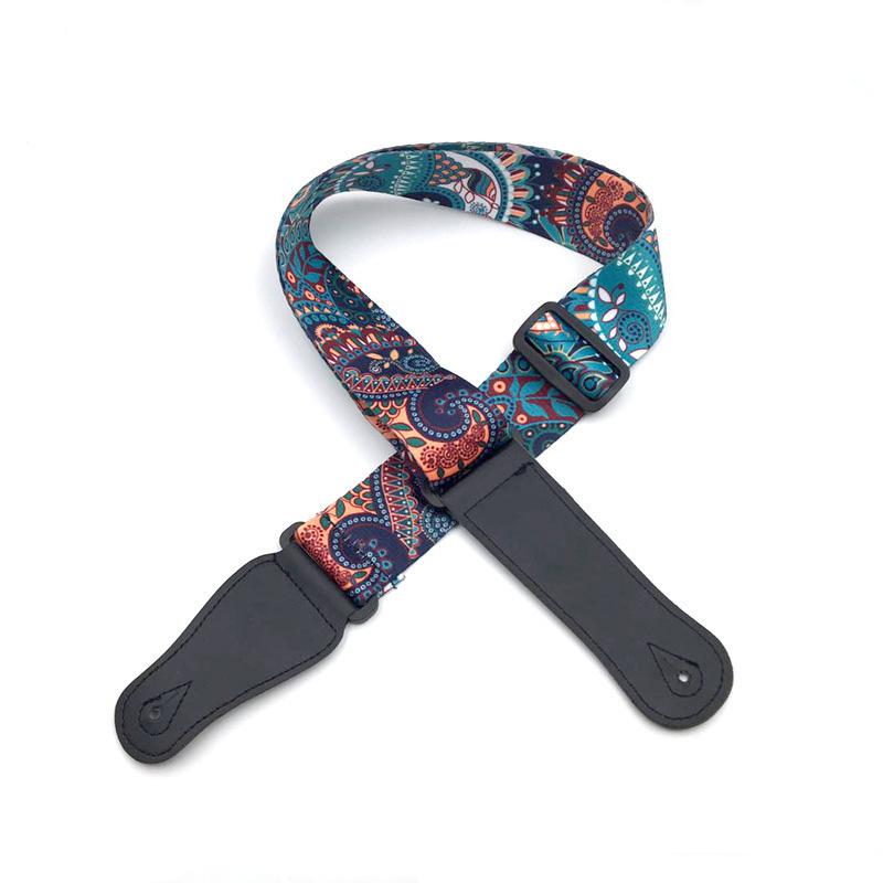 Guitar Strap Adjustable Ethnic Style Guitar Straps Multi-Color Guitar Belts For Bass Acoustic Electric Guitar Accessories Parts