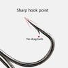 120pcs/box Fishing Treble Hooks Size 2#-10# Round Bent Treble Saltwater Hook