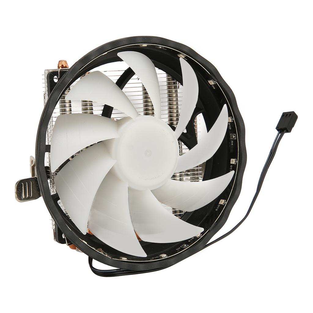 12cm CPU Cooler 3pin Interface Low Noise Strong Heat Dissipation Computer CPU Cooling Fan with RGB Lights