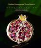 Elegant Pomegranate Brooch: Symbol of Blessings for Qipao and Suit Accessories