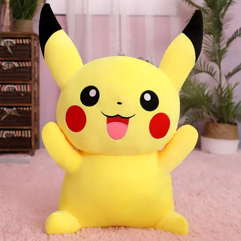Pokemon Anime Figures Pikachu Kawaii Peluche Doll Stuffed Toys Very Cute Plush Room Decor Kids Xmas Birthday Gifts Cuddly Fluffy Huggable Comfort