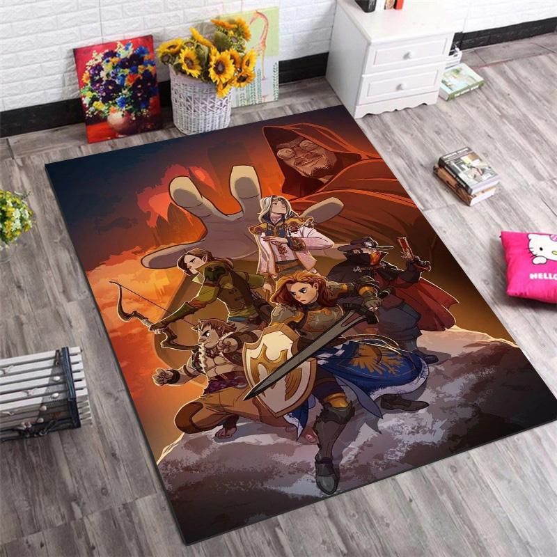 

Dungeons & Dragons D20 Dice Non-Slip Area Rug, Floor Carpet for Bedroom Living Room 40x60cm( 15x23in )