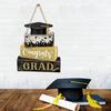 2026 Graduation Door Sign, Congrats Grad Decorative Porch Welcome Sign, Wooden Wall Hanging Plaque for Photo Booth Prop, Graduation Party Supplies