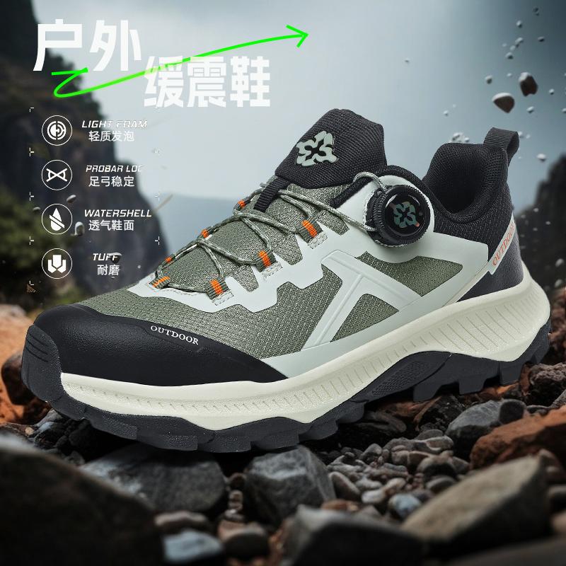 2026 New Hiking Shoes Quick Lacing Trekking Sneakers Man For Men Outdoor Climbing Shoes Mens Anti Slip Walking Shoes