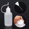 50/5pcs Plastic Squeezable Tip Bottle Refillable Applicator Bottles with Needle Tip Caps for Glue Pigment Oil Liquids Dispenser