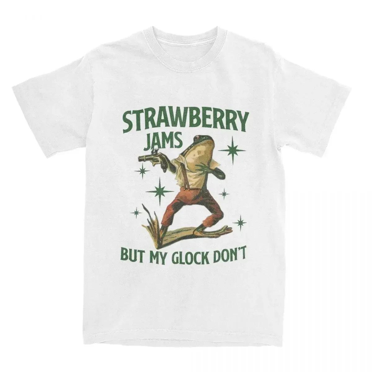 

Merch Vintage Pure Cotton Trendy Song T Shirts Unisex Women Strawberry Jams But My Dont Graphic Printed Tee Harajuku S