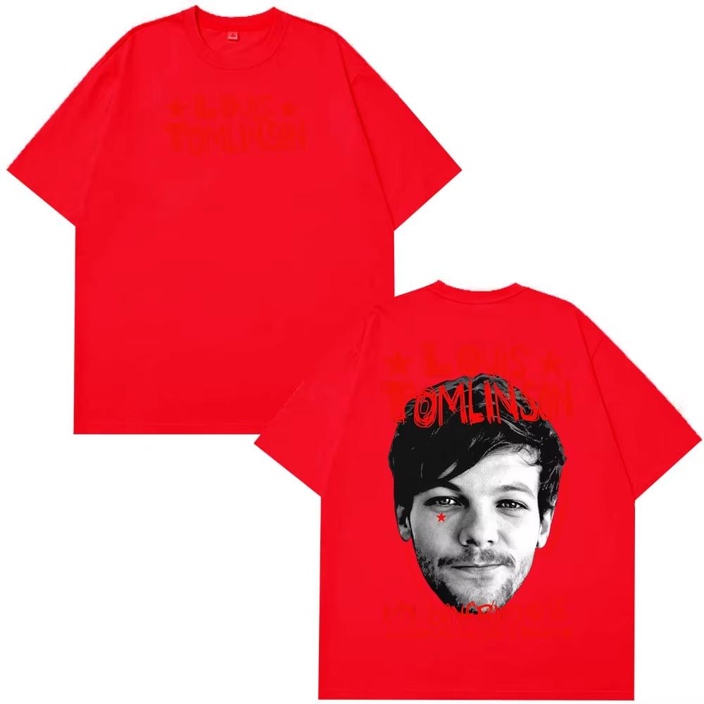 

Singer Louis Tomlinson Fashion Printed T-shirt Men Women High Quality T Shirt Summer Short Sleeve Cotton Vintage T-shirts 3XL