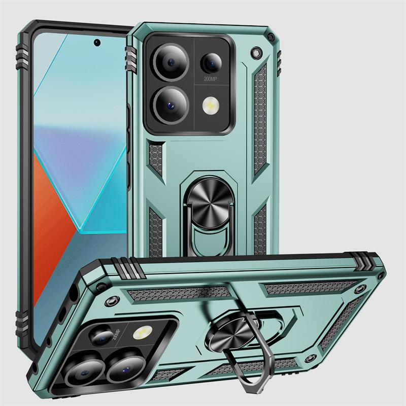 Applicable to Xiaomi Redmi note13Pro military armor mobile phone case note12 bracket note11 protective case