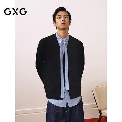 GXG Men's Color-block Cardigan Sweater