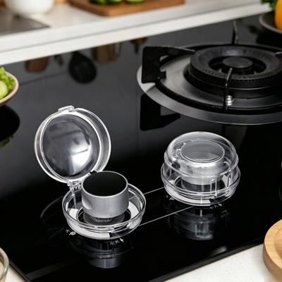 Universal Gas Stove Knob Safety Cover with Anti-Touch Safety Lock Design To Effectively Prevent Accidental Ignition