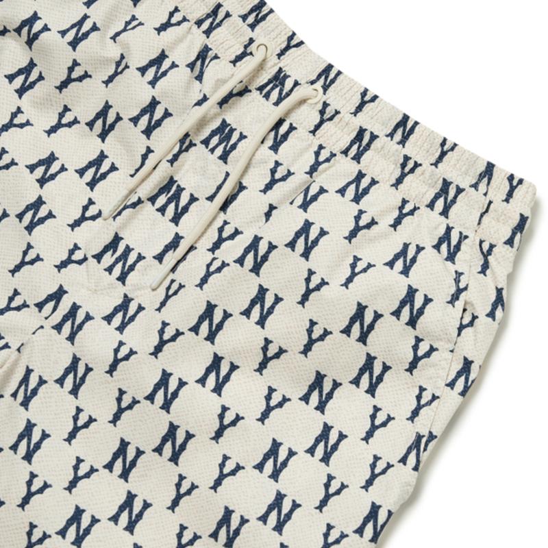 New MLB Casual Shorts Unisex White 3ASMM0123-50CRS