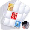 5-50 confezioni Formato A4 Double Side 9 Tasche Custodie per Carte da Gioco Album di Archiviazione Pagine per Raccoglitore Porta Collezioni ID Album Fotografici di Idol