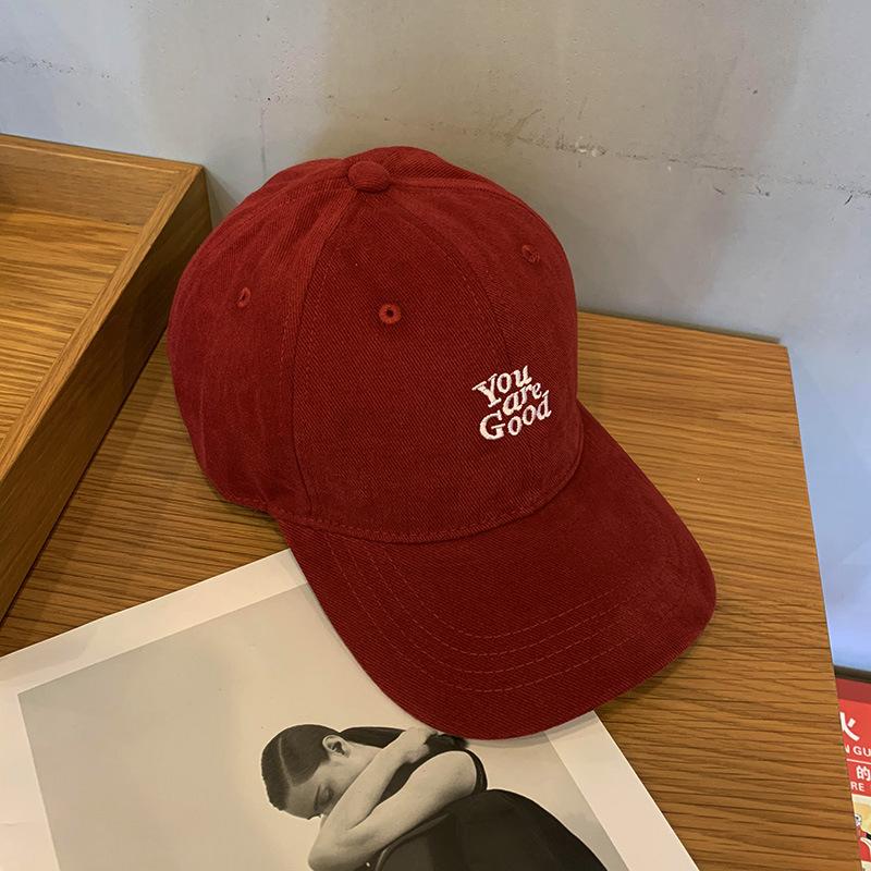 BF Style Original Embroidery Soft Top Cap Women's Spring and Autumn High Street Retro Simple Sunscreen Baseball Cap Men