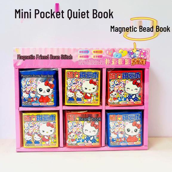 Hello Kitty DIY Magnetic Bead Book & Sticker Set for Kids