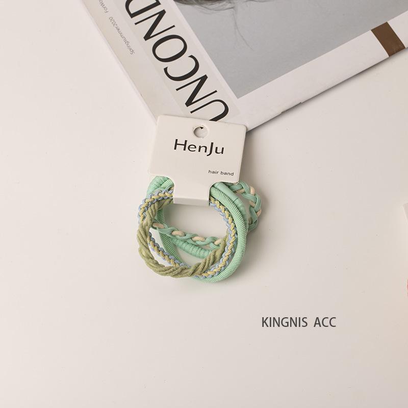2025 Spring/Summer Crystal Candy Color Floral Spiral Hair Ties - Elegant, Sweet Telephone Cord Hair Accessories for Women