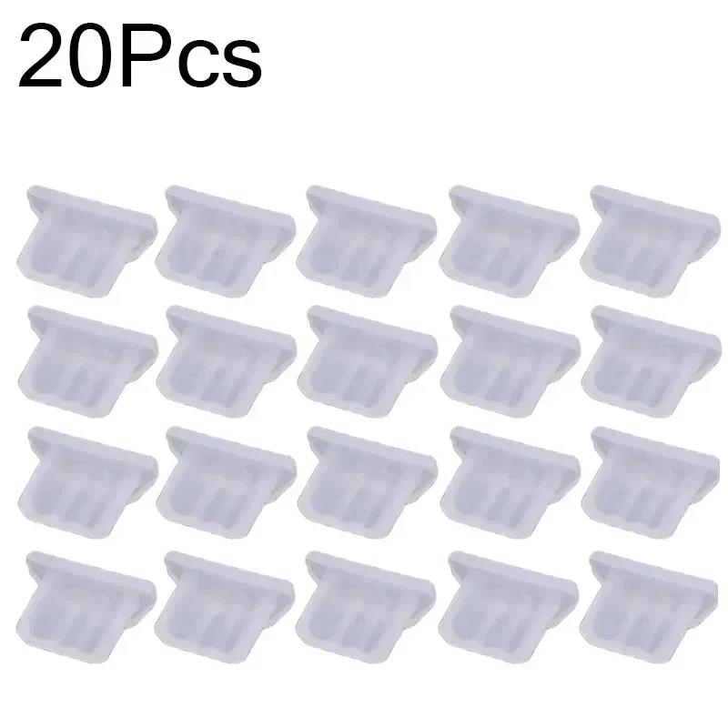 30/20/10/1PCS Soft Silicone Dust Plugs for Android Micro USB Charging Port Protector Caps Anti-dust Plugs for Samsung Laptop2