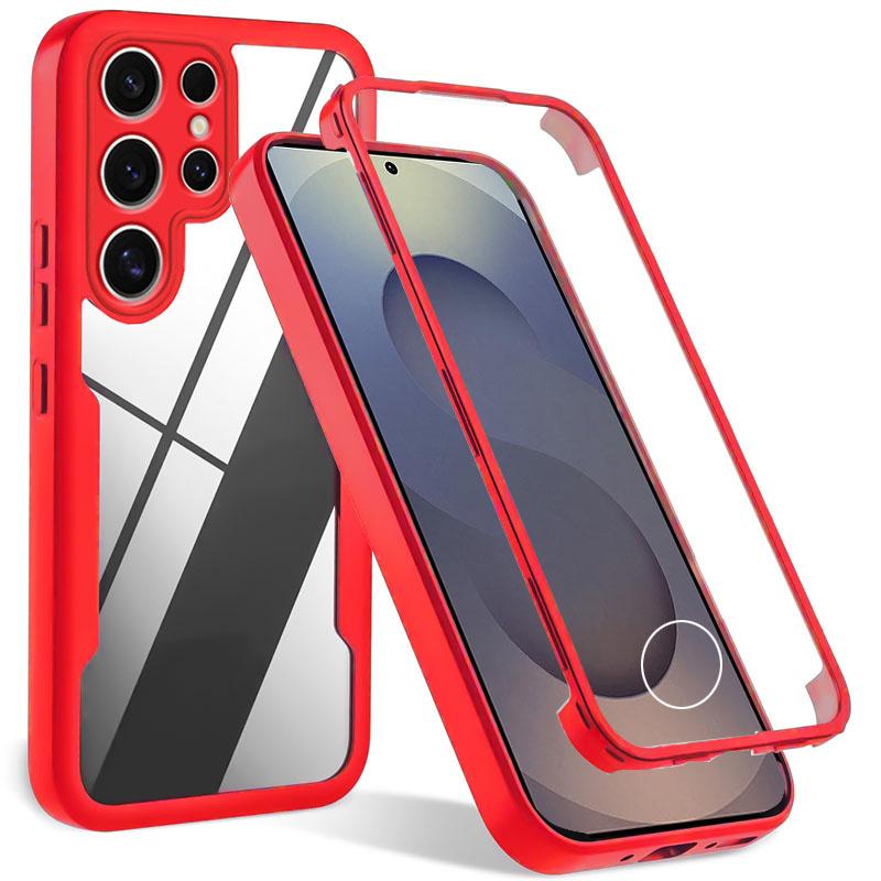 Screen Protector Case For Samsung Galaxy S25 EDGE S24 S23 S22 S21 Ultra Plus Full Body Cases For Samsung S24 S23 S21 FE Cover