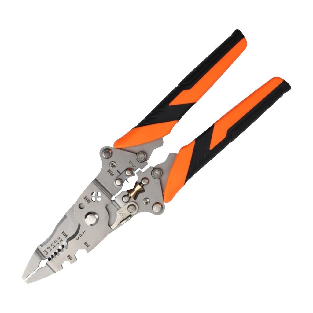 Folding Buckle 14 In 1 Universal Wire Stripping Pliers Multi-function Stripping Wire Splitting Wire Winding Wire Crimping Shears