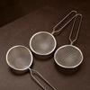 Stainless Steel Colander for Filtering Soy Milk, Juice, Kitchen Strainer, Noodle Cooking Ladle, Empty Handle Oil Net, Oil Straining Net, Filtering Net