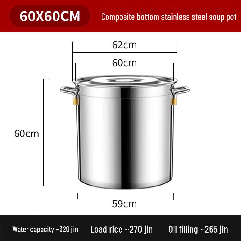 

Stainless Steel Induction & Gas Stove Soup Pot with Lid