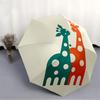1pc Giraffes Automatic Folding Umbrella Portable Collapsible 8-Rib Umbrella for All Seasons, Casual Outdoor Accessory, B13