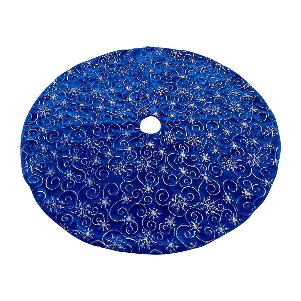 Christmas Tree Skirt,  Red & Green Merry Christmas Tree Skirt Collar, Soft  Xmas Holiday Decoration