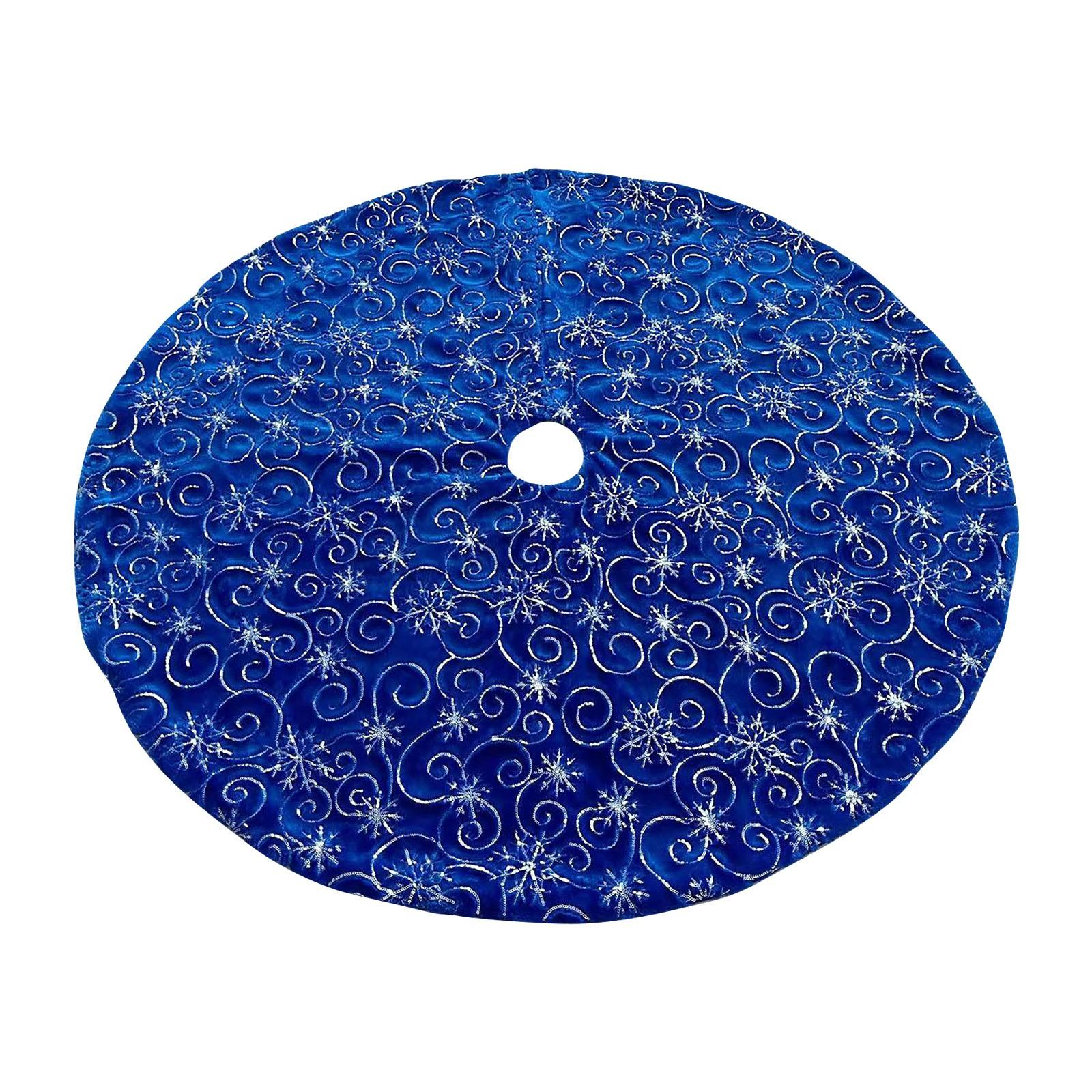 

Christmas Tree Skirt, Red & Green Merry Christmas Tree Skirt Collar, Soft Xmas Holiday Decoration One Size