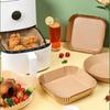 [Top Seller] High-Temperature Resistant Oil-Absorbing Paper for Air Fryers - Square Silicone Oil Paper Plate