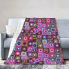 Háčkovaná deka Granny Square Vintage Deky Teplá flanelová deka Přehoz na postel Obývací pokoj Piknik Cestování Domácí Gauč