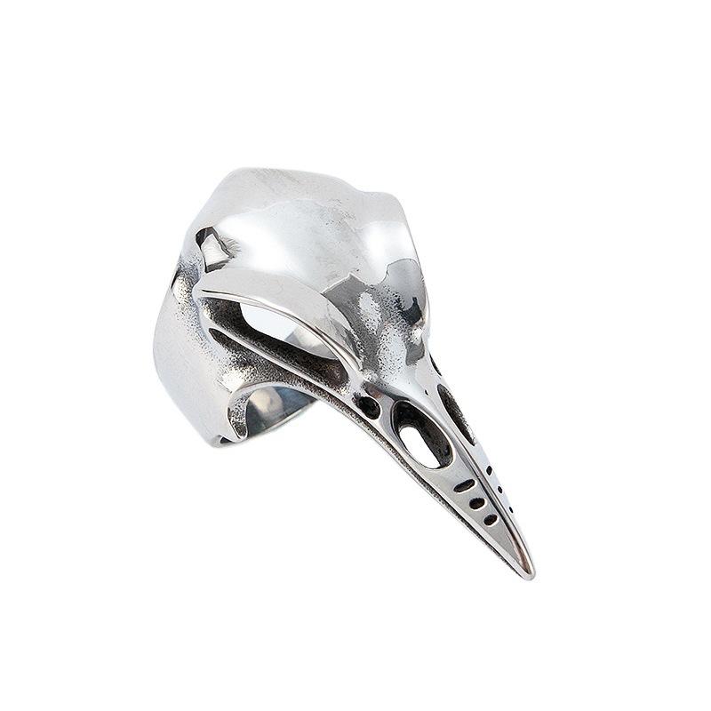 Woodpecker, Ring, Fashion Domineering, Finger Cover, Alternative Long Pointed Ring