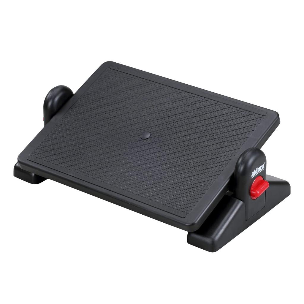 SANWA SUPPLY Ergonomic Footrest for Reduced Adjustable Angle and (Foot Rest) Fatigue, Height, Black, MR-FR3N