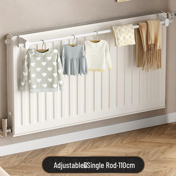 Stojak do suszenia i przechowywania ubrań na kaloryfer z haczykami