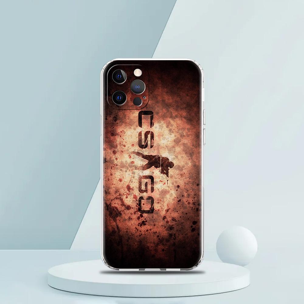 

Прозрачный чехол для телефона с логотипом Cs Go для iPhone 16 15 14 13 12 11 Pro Max XR 8 7 Plus XS Max Ударопрочный Мягкий чехол Fundas Сумка iPhone 16