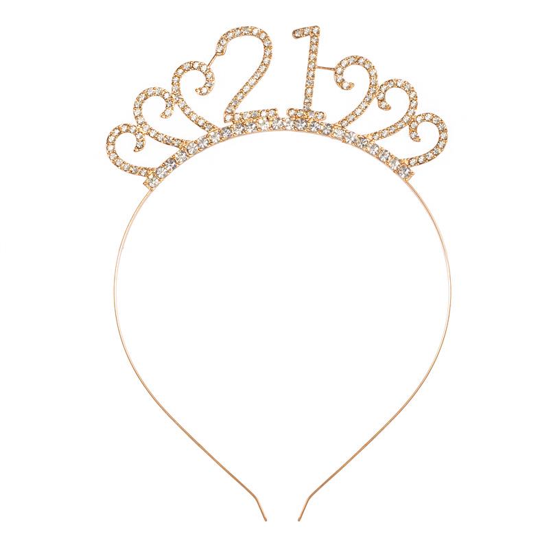 New Birthday Crown Headband - European & American Style for 1st Birthday Party