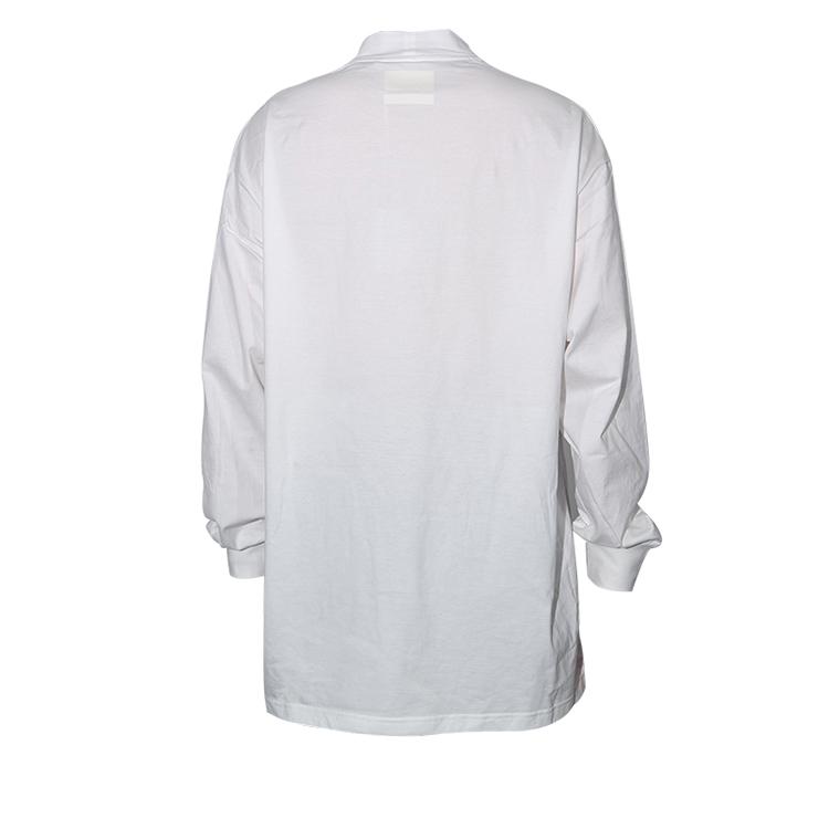 Y-3 Solid Color Crew Neck Long Sleeve T-Shirt Unisex Tops White IB4774
