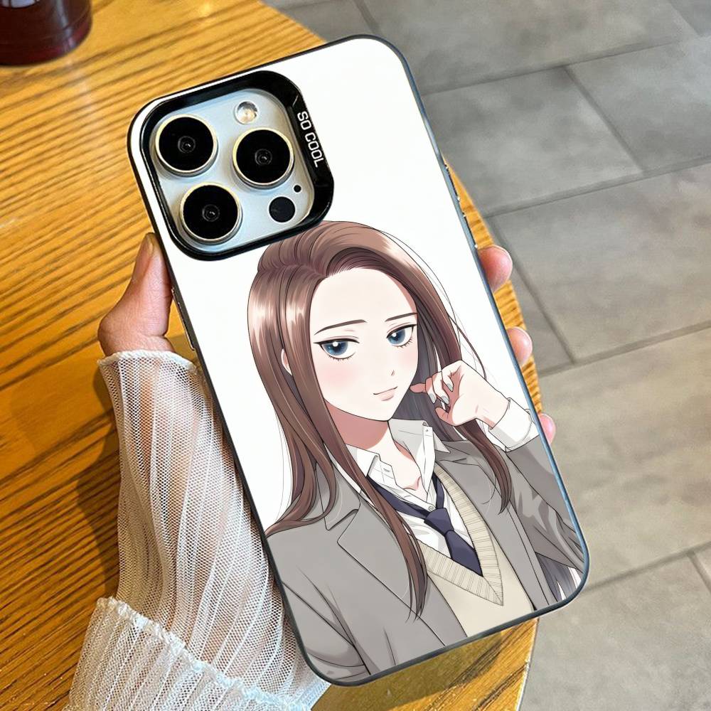 Anime O-Otaku Ni Y-Yasashii Gal Wa Inai Phone Case For iPhone 16 17 15 14 12 13 Pro Max Black Candy Matte Shockproof Cover