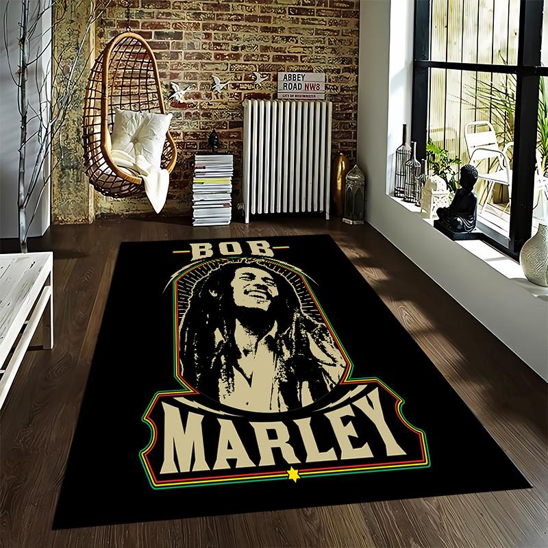Vintage Bob Marley Rug Suitable for use as an anti-slip game mat for living room and bedroom sofas