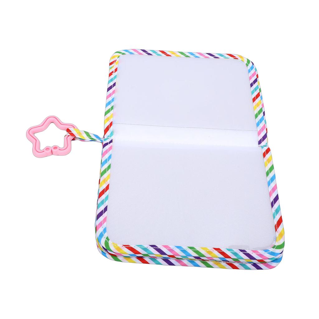 My First Photo Album Soft Toddlers Family Photo Book with Safe Mirror Holds 17 Pictures for Newborn Toddler