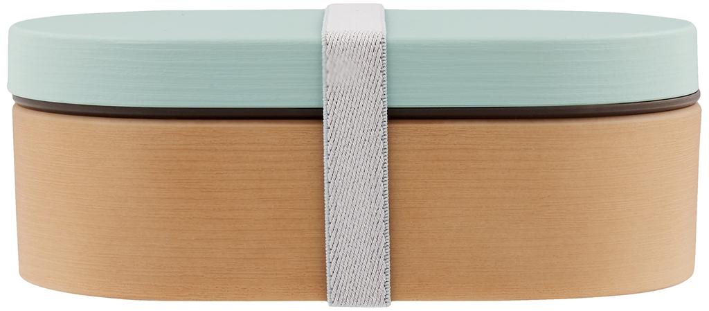 Showa Lunch Rice Wood Oval Clean Made in Japan 4979542 Eske, fester seg ikke, Korn, Harpiks, Bento, Blå, Frakk, Tåler mikrobølgeovn/oppvaskmaskin, 600ml, Herre,