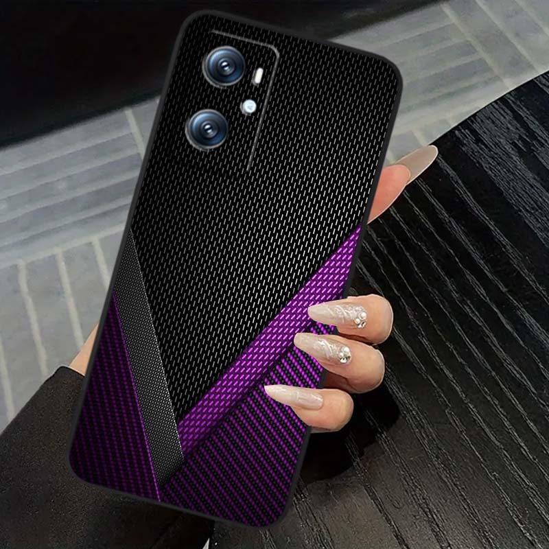 Creative metal style pattern For OPPO Reno 5 6 7 A96 A40 A58 Realme GT A74 A78 Neo2 A74 A78 Find X5 X3 X7 X8 Black Phone Case