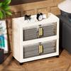 Flip Storage Box Storage Cabinet Foldable Plastic Wardrobe Cross-border Clothes Organizing Box Home Bedroom Locker