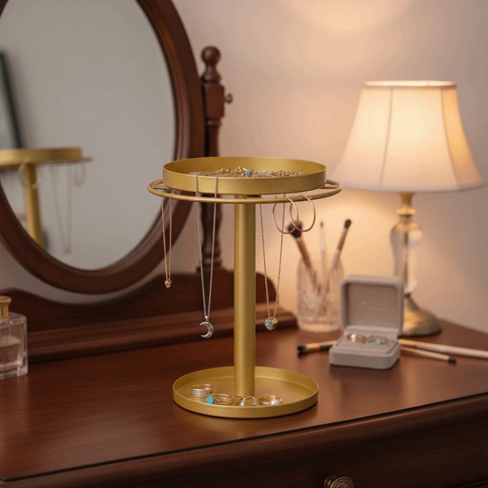 360° Rotating Sunglasses Rack Stainless Steel Glasses Stand Eyewear Display Tabletop Decor