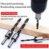 26Pcs Three-point Countersunk Wood Plug Efficient Wood Plug Cutter  Woodworking Tool