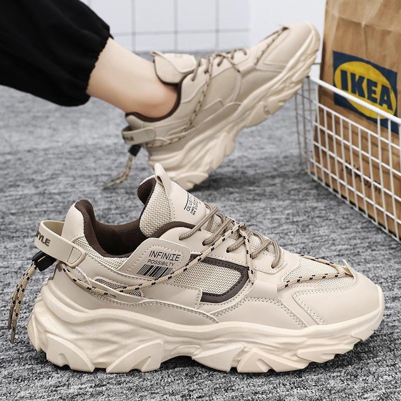 Men Mesh Breathable Sneakers Outdoor Male Running Shoes Old Dad Shoe Tennis Training Shoe Non-slip Damping Sports Shoes Hot Sale