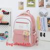 Oxford Cloth Student Backpack With Large Capacity And Arched Shoulder Straps For School Use