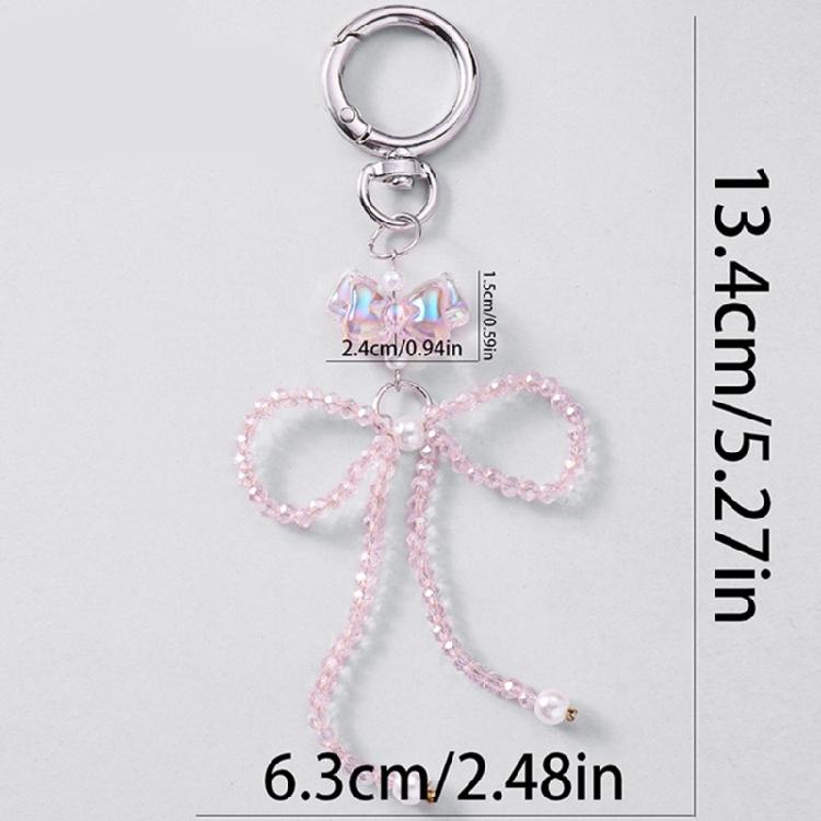 Butterfly Bows Keyring Stylish Bowknot Shaped Keychain Accessory for Women Daily Wear Elegant Backpack Decoration