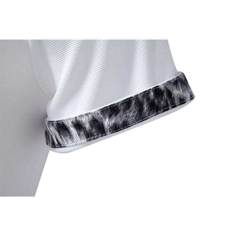 Summer Men's Solid Pocket Splicing Polo Shirts Short Sleeve Breathable Casual Contrast Color Lapel Collar Streetwear Basic Tops