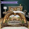 Muslim Pattern Bedding Uilt Set Uilt Cover Pillowcase Home Decoration Birthday Gift (1 * Duvet Cover + 2 * Pillowcase  Without Core)132