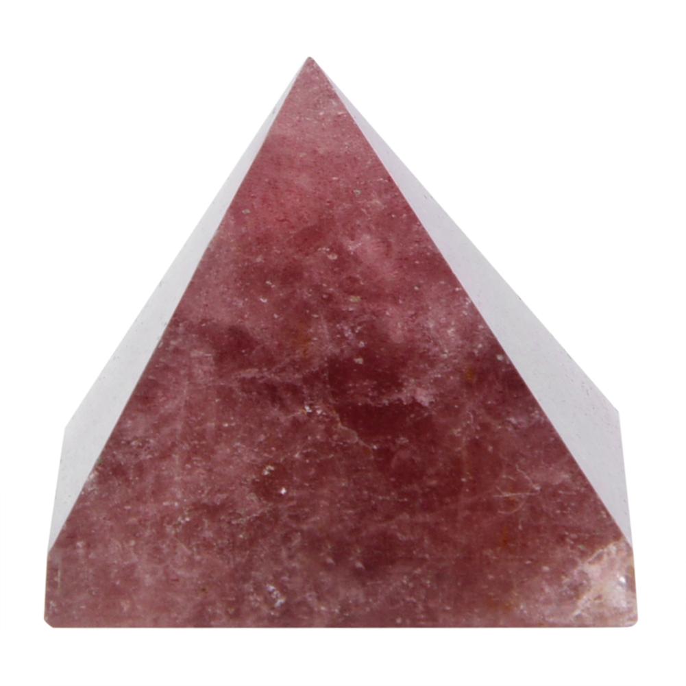 Pyramide de guérison énergétique en cristal de quartz 100 % naturel, décoration d'intérieur
