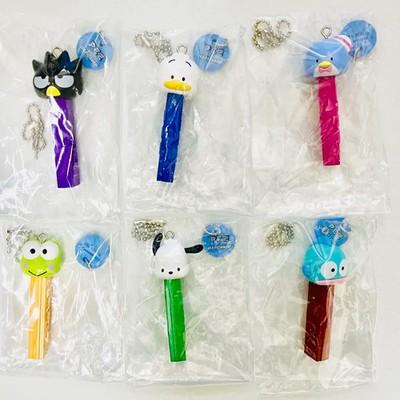 Sanrio PEZ x Hapidanbui Mascot Set 6 Complete Gashapon Capcel Toy JP FS